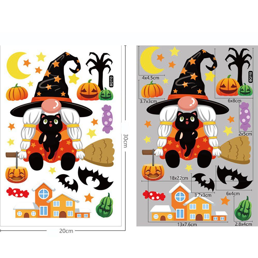 CONOPERY 1 SET Sticker Dán Tĩnh Điện Trang Trí Tiệc Halloween