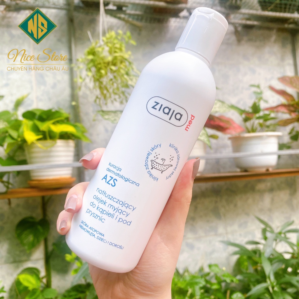 Dầu tắm dưỡng ẩm dịu nhẹ Ziaja Med Atopy AZS | BigBuy360 - bigbuy360.vn