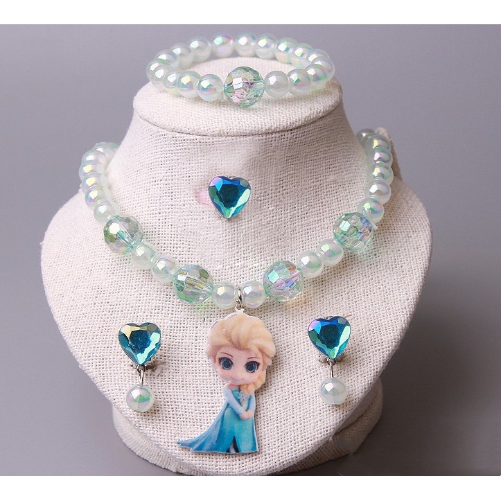 Bộ Trang Sức Vòng cổ Mặt Hoạt Hình my little pony Công Chúa Băng Giá Dễ Thương Cho Trẻ Em
