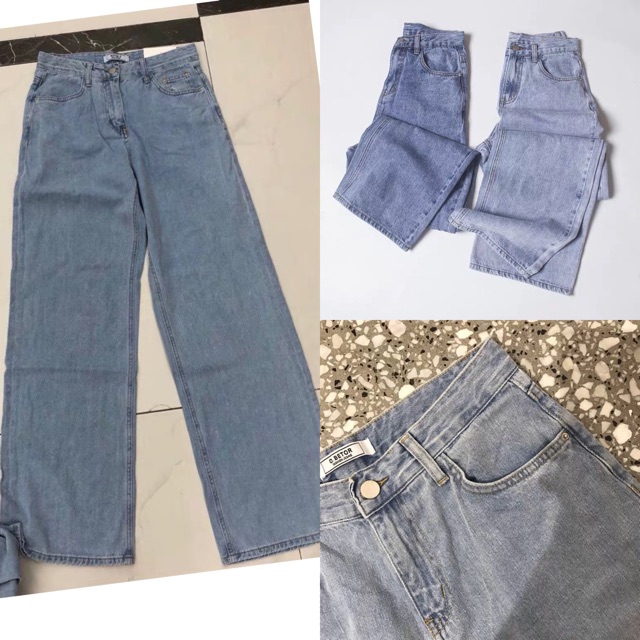 [hình thật] QUẦN JEANS ỐNG XUÔNG GẤP LAI DÁNG DÀI CHẤM GÓT | WebRaoVat - webraovat.net.vn