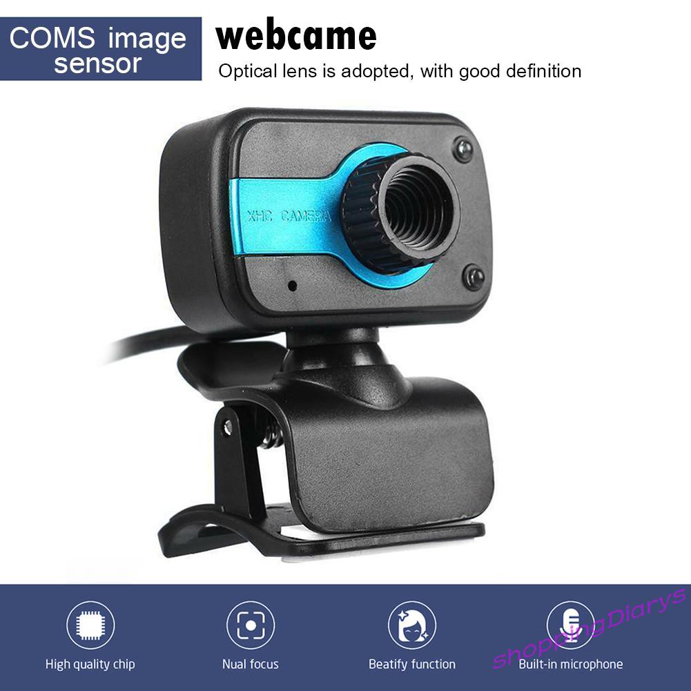 Webcam Usb HD Tích Hợp Micro 2 Đèn Led Hỗ Trợ Quay Ban Đêm | BigBuy360 - bigbuy360.vn