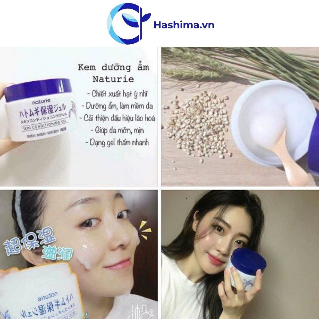 Kem dưỡng ẩm 💕𝑭𝑹𝑬𝑬𝑺𝑯𝑰𝑷💕 Kem dưỡng ẩm Naturie chính hãng Nhật Bản - Dưỡng ẩm và làm mềm mịn da