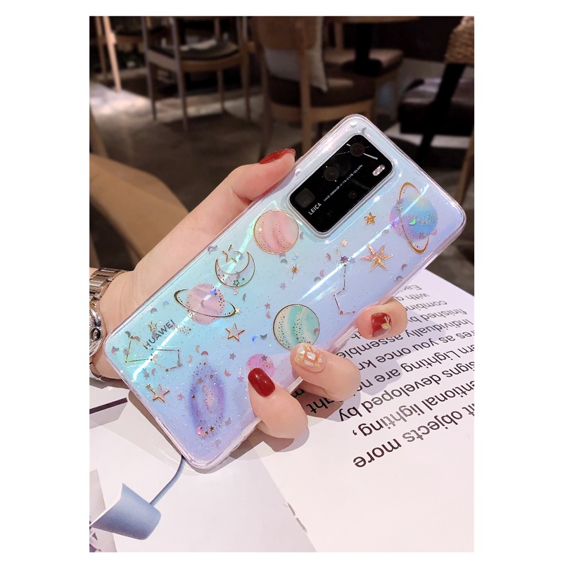 Bao Da Điện Thoại Họa Tiết Vũ Trụ Cho samsung s20 fe plus galaxy s21 s22 plus ultra fe note 20 ultra Ốp