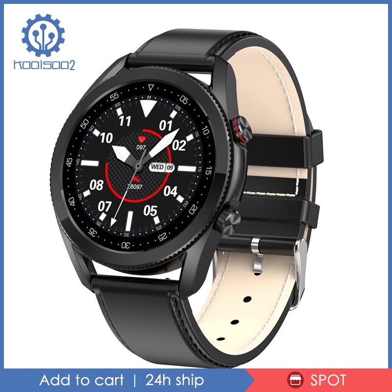 ✨Hàng sẵn sàng✨L19 Smart Watch IP68 Sleep Monitor Sports Fitness Tracker Black Silicone