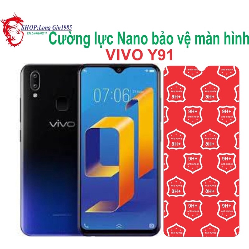 Vivo Y91 Cường lực Nano chống va đập chống trầy xước tốt