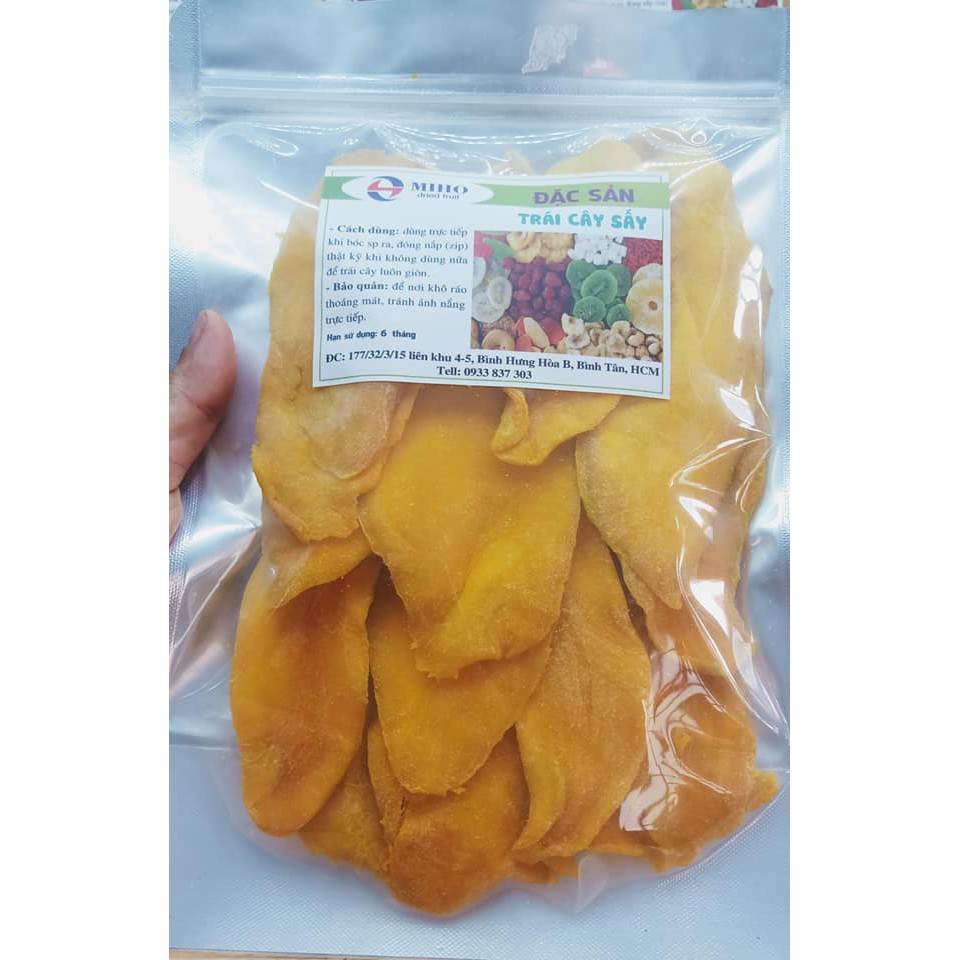 1kg Xoài Sấy Dẻo  thơm ngon thượng hạng ( dóng 2 túi zip 500gram) _ MIHO FOOD