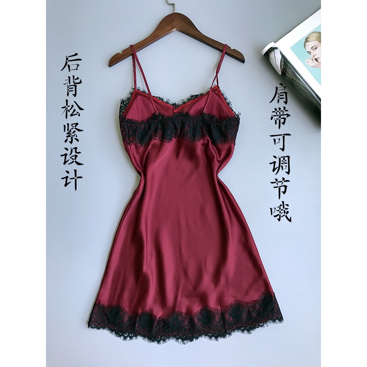 đồ ngủ Hai Dây Cổ Chữ V Phối Ren Có Mút Đệm Ngực Thời Trang Mùa Hè Quyến Rũ Cho Nữ | BigBuy360 - bigbuy360.vn