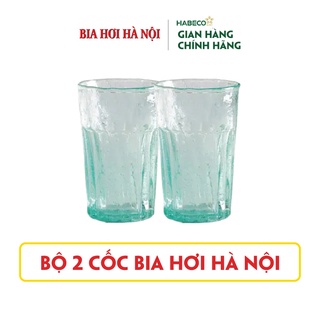 [GIFT] Bộ 2 cốc Bia Hơi Hà Nội 330ML - HABECO