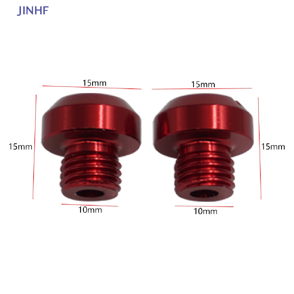 Bộ 2 ốc vít JINHF M10 bằng nhôm CNC cho gương chiếu hậu xe máy