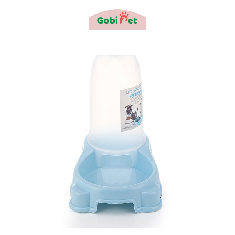 Khay đựng thức ăn có ống dự trữ cho chó mèo thú cưng (Giao màu ngẫu nhiên) - Gobi Pet