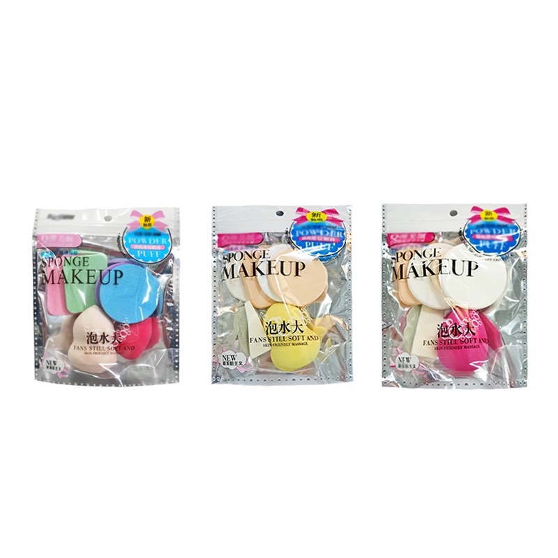 Set 6 Bông Mút Tán Kem Nền Trang Điểm