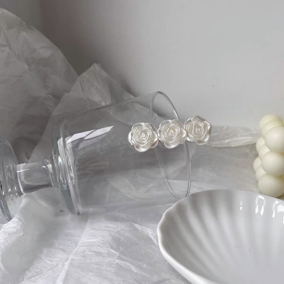 Kẹp Tóc Đính Hoa Hồng Xinh Xắn Cho Nữ