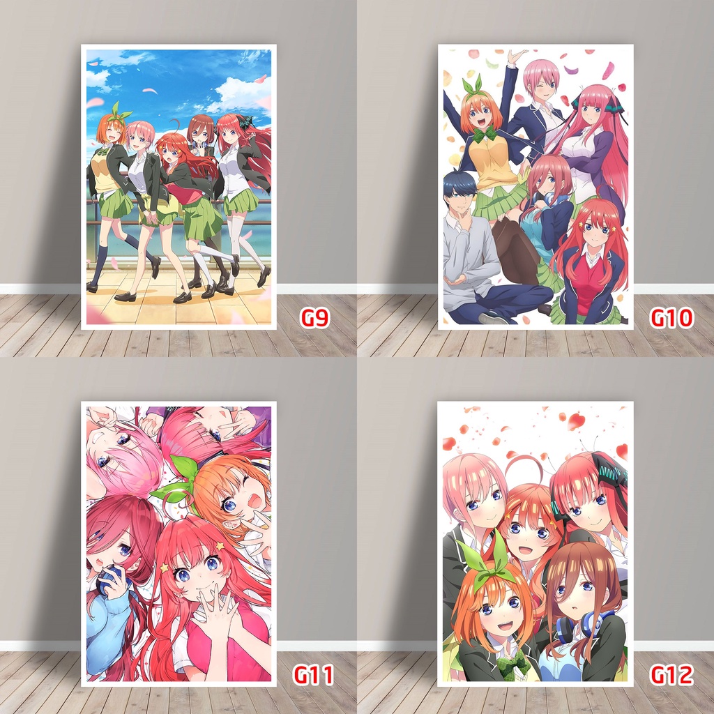 Tấm Postcard Cao Cấp Anime Gotoubun no Hanayome