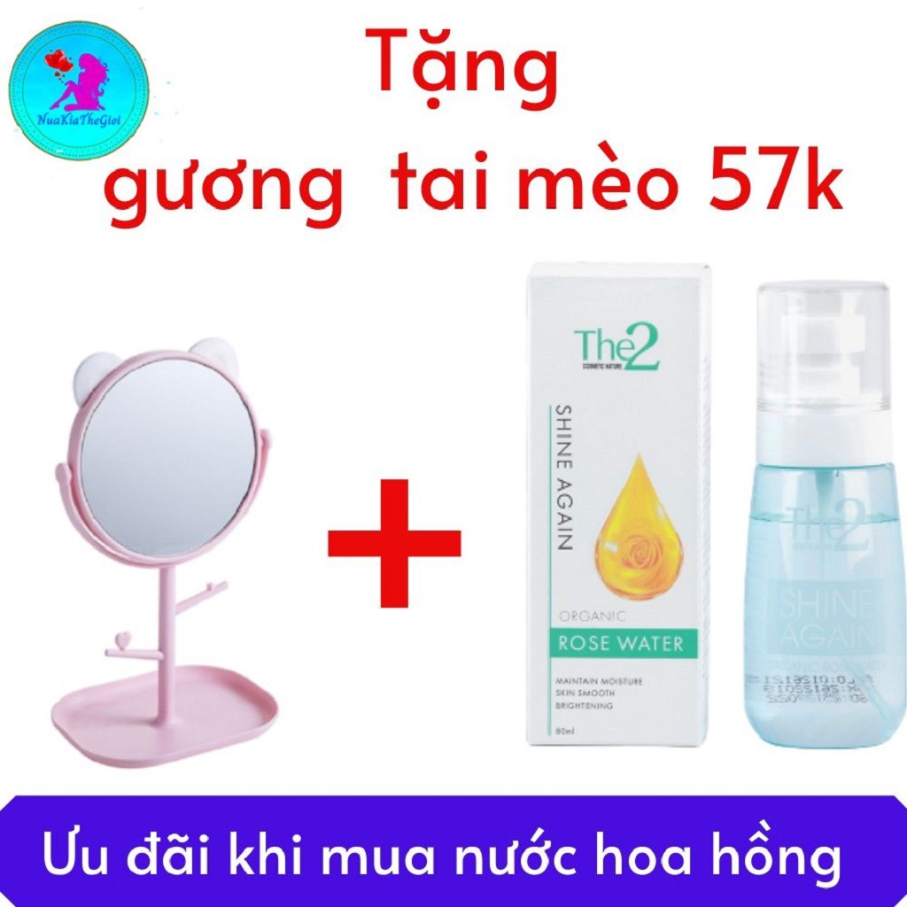 Nước Hoa Hồng Kiềm Dầu, Se Khít Lỗ Chân Lông The2 Toner 80ml