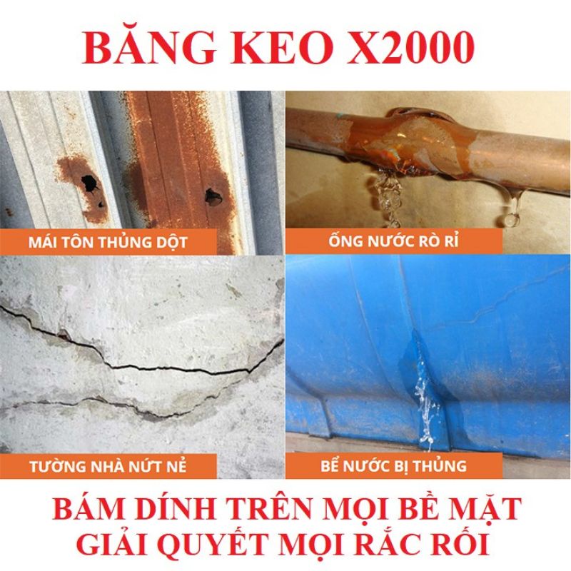 BĂNG KEO CHỐNG THẤM CHUYÊN DÙNG X2000.  BĂNG KEO NHẬT BẢN THÁCH THỨC MỌI THỜI TIẾT