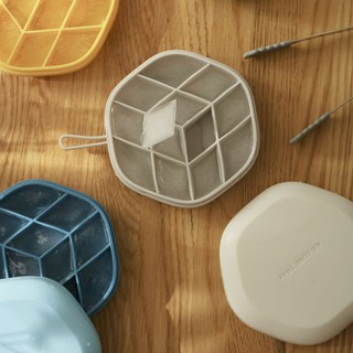 [Có nắp] Khay khuôn làm đá silicon