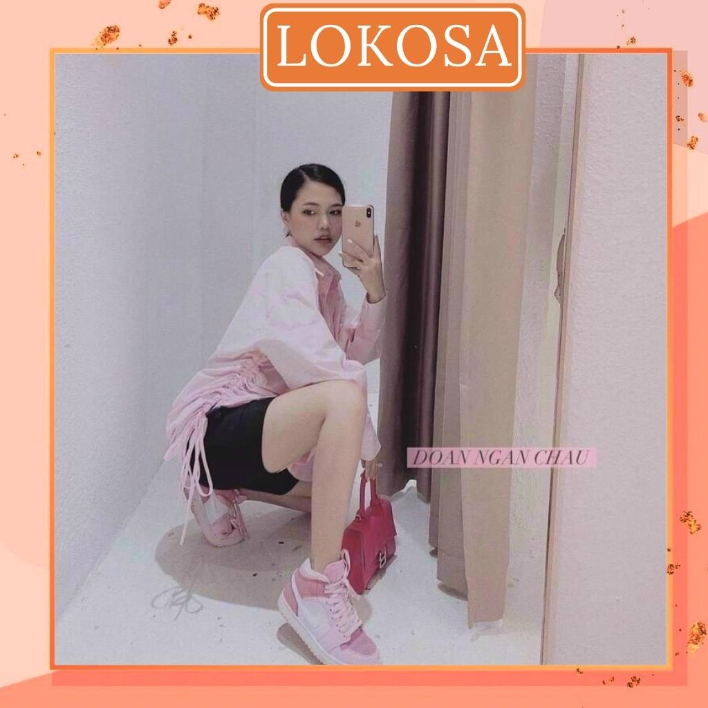 Quần Legging Lửng LOKOSA Quần Tập Gym Nữ Cạp Cao Nâng Mông Lưng Thun Ôm Vải Cotton Cao Cấp QD007