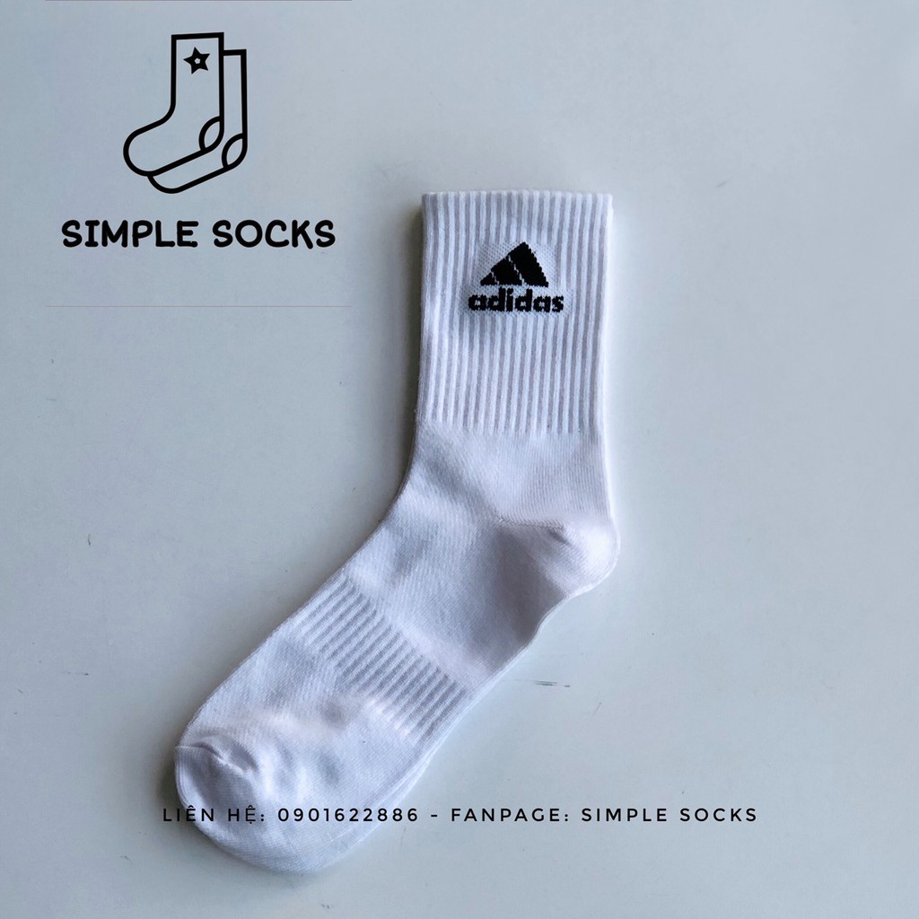 Tất  Adidas 💖FREESHIP️💖Vớ Nam Nữ Unisex Cổ Cao Adidas Dày Dặn Chống Hôi Chân VNXK - Simple Socks
