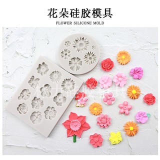 Khuôn Silicone 4D Hoa Thập Cẩm 11B