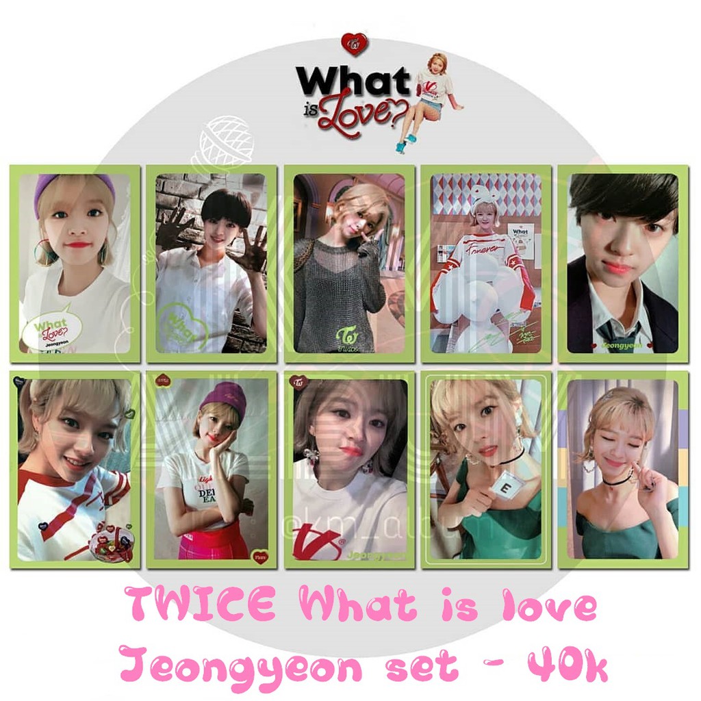 CARD UNOFF] Bộ TWICE What is love photocard