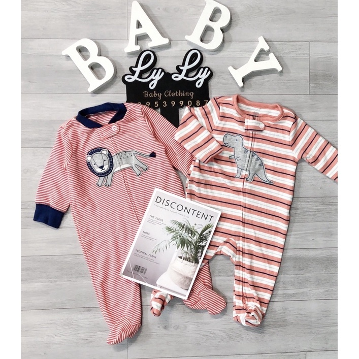 body sleep cotton hãng Carter lô tất thú cho bé trai