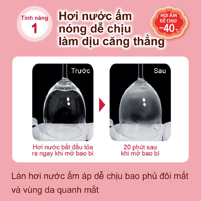 Mặt Nạ Xông Hơi Mắt Giảm Căng Thẳng, Mệt Mỏi, Giảm Đau Đầu, Thúc Đẩy Giấc Ngủ