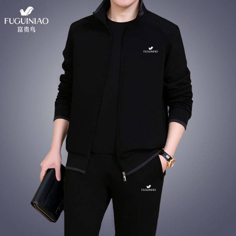 Bộ Đồ Thể Thao Vải Cashmere Thời Trang Thu Đông Cho Nam Trung Niên