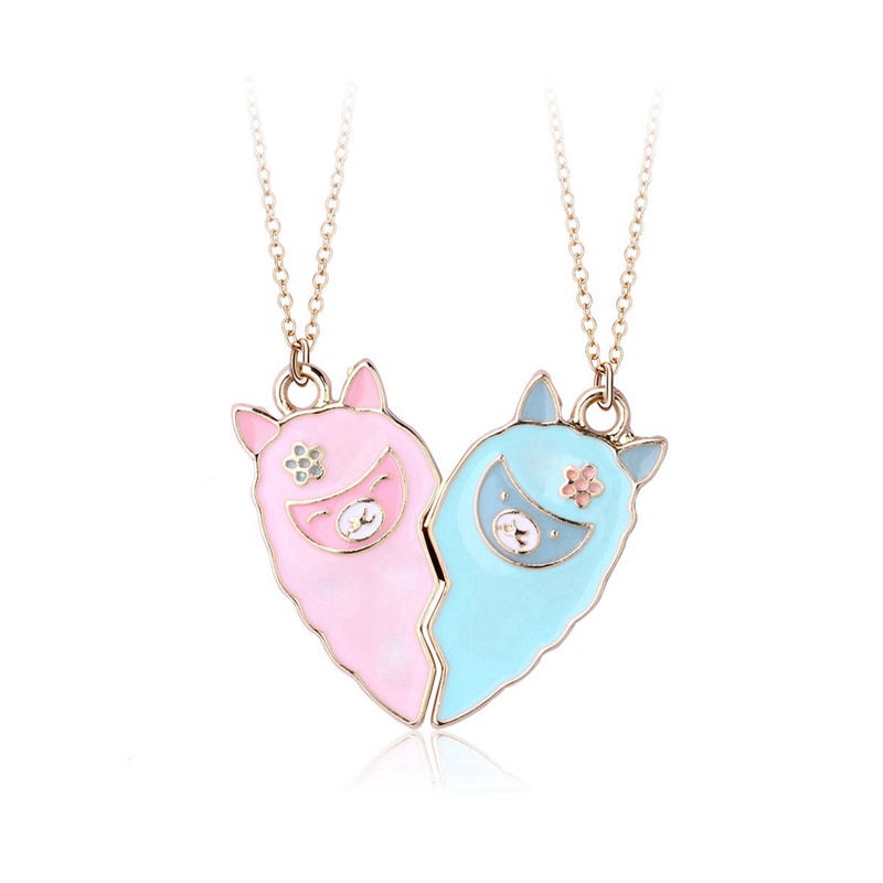 Set 2 Vòng cổ Tình Bạn Mặt Thỏ Dễ Thương