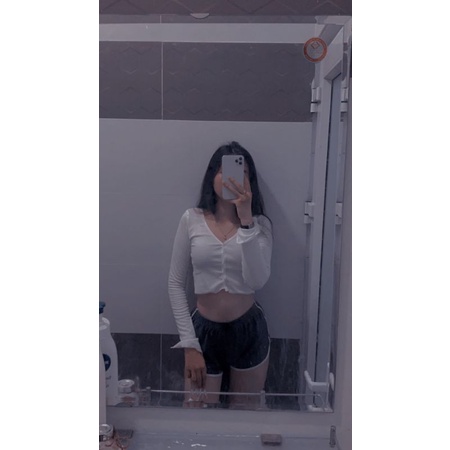 Áo Xẻ Tay Dài dáng croptop chất thun gân co giãn A2-XTD | BigBuy360 - bigbuy360.vn