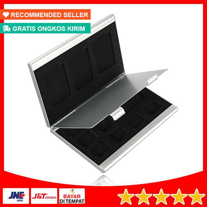 Hộp Đựng Thẻ Nhớ Micro Sd 4 Sd Bằng Kim Loại 12 Trong 1 | BigBuy360 - bigbuy360.vn