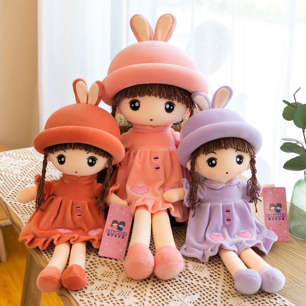 Thú Nhồi Bông Hình Thỏ Hoạt Hình Dễ Thương Cho Bé