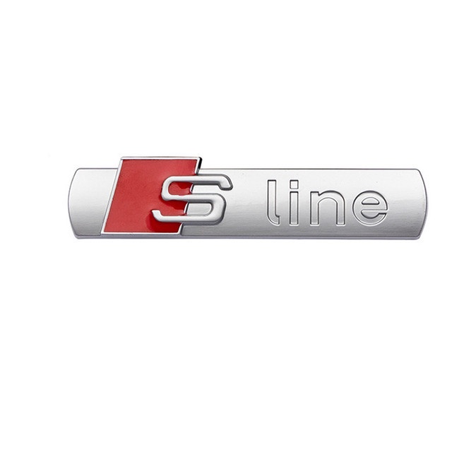 1pc S Line Xe Lưới Tản Nhiệt Trước Huy Hiệu Biểu Tượng Nướng Thích Hợp Cho Tất Cả Các Mẫu Chất Liệu Là Kim Loại