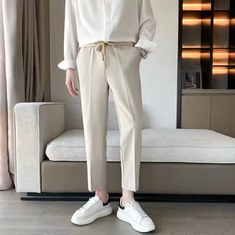 Quần Dài Lưng Thun Ống Rộng Oversize Thời Trang Nhật Bản Chất Lượng Cao Cho Nam Size M-3XL