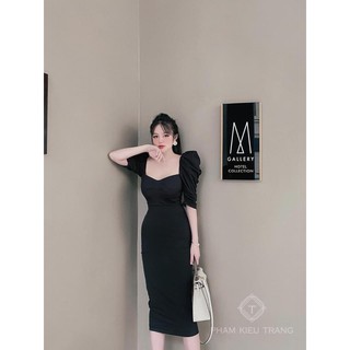 Váy len tăm tay bồng
