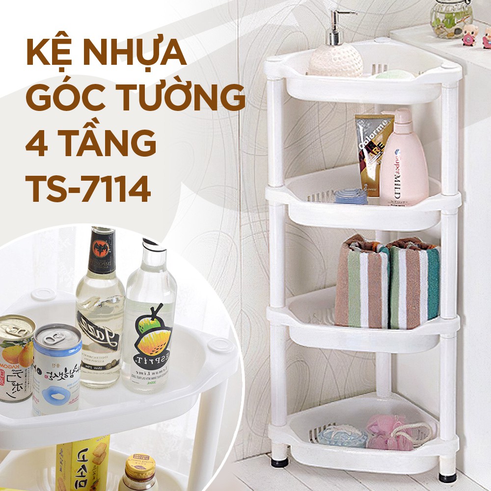 Kệ 4 tầng góc tường Tashuan - TS7114