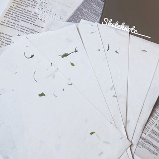 Giấy lụa ép lá set 10 tờ BG006