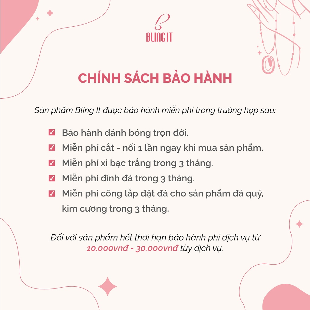 Nhẫn bạc 925 đính đá CÓ BẢO HÀNH Bling It thiết kế cao cấp BIN120