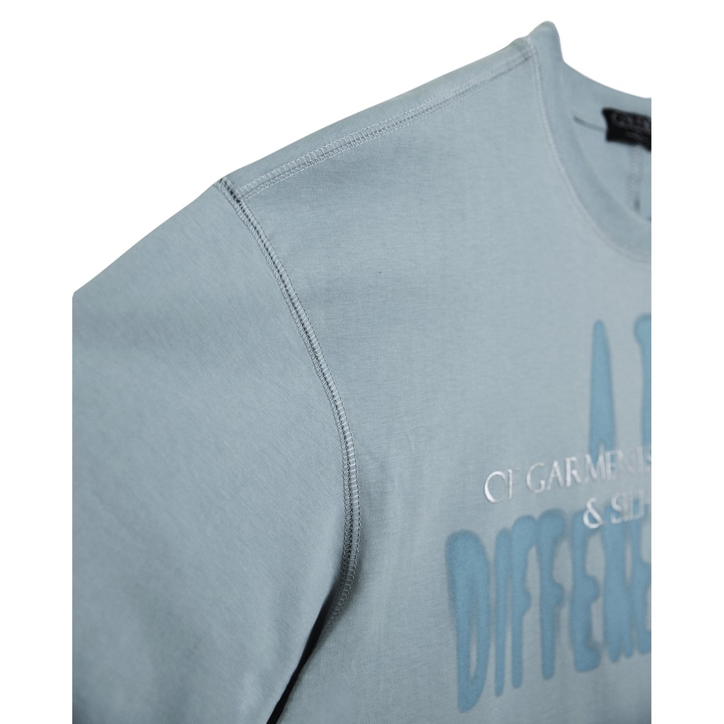 [Mã INCU50 giảm 50K đơn 250K] Áo thun 'GOLDIE VIBE' 100% cotton 2 chiều màu xanh bạc hà | BigBuy360 - bigbuy360.vn