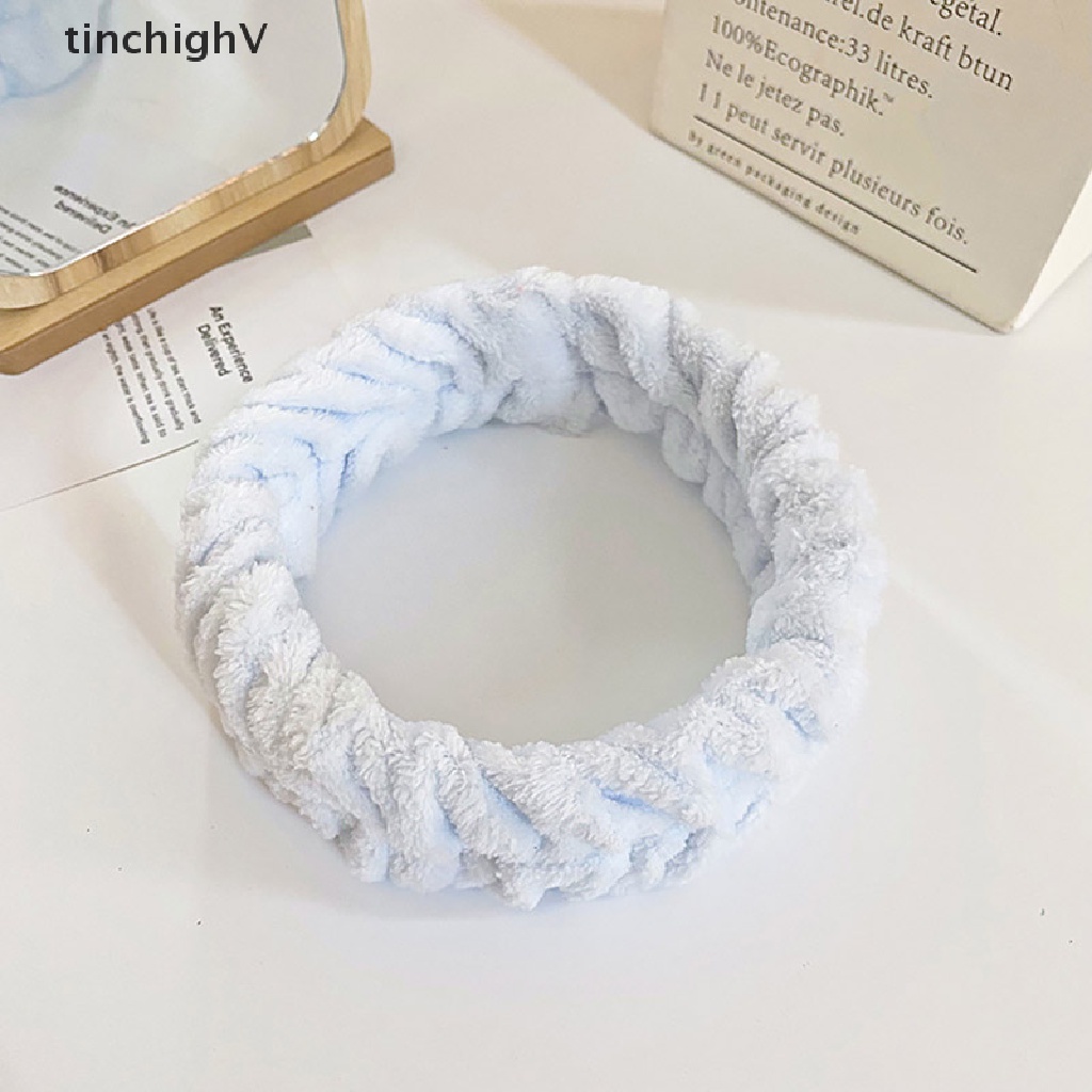 Băng Đô Vải Lông Cừu Giữ Tóc Để Rửa Mặt Cho Nữ