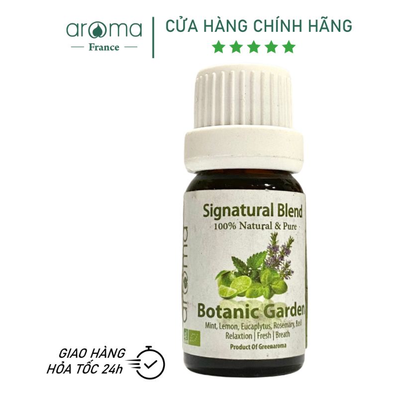 Tinh Dầu Thiên Nhiên / AROMA / Chanh & Bạc Hà - Botanic Garden Essential Oil 10ml