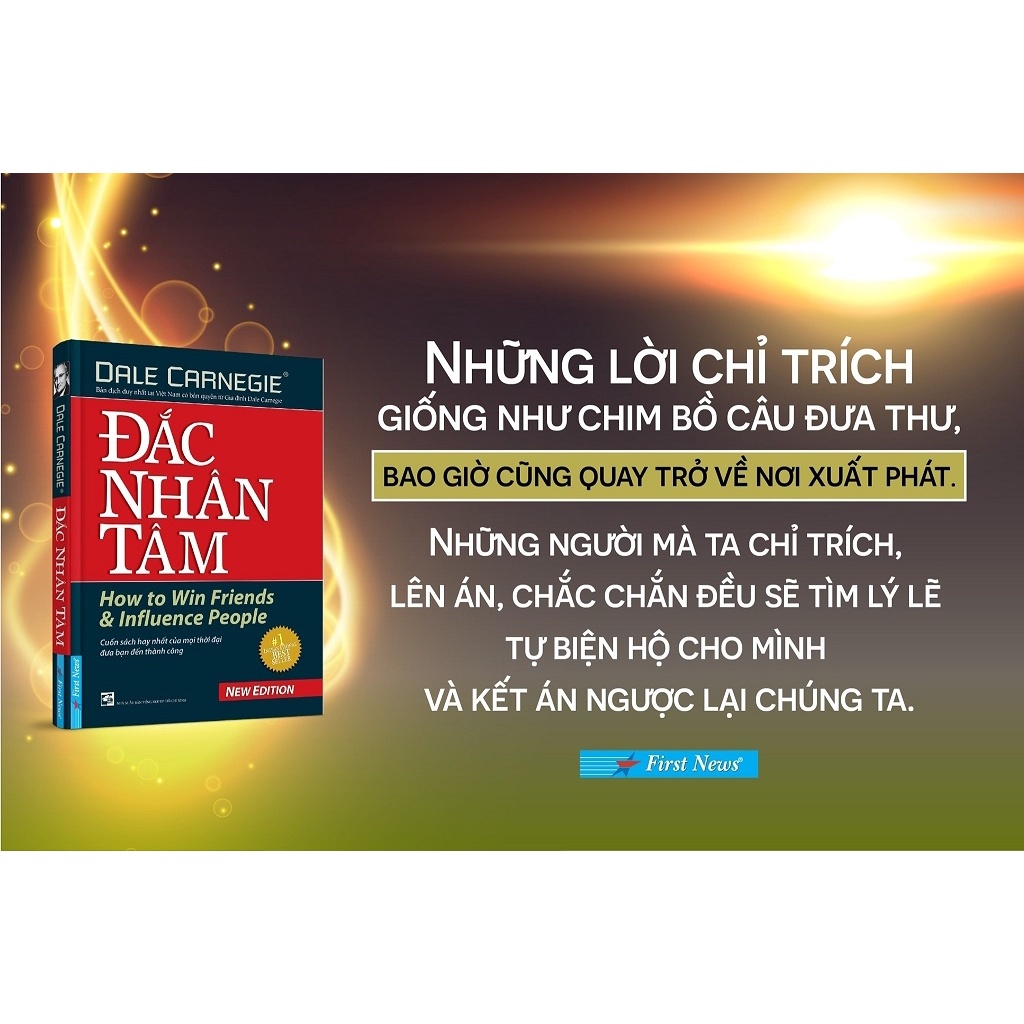 [Mã LIFEXANH03 giảm 10% đơn 500K] Sách First News - Đắc Nhân Tâm