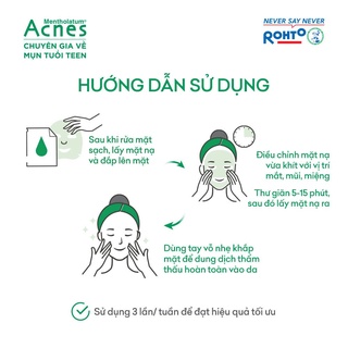[thanh lý HSD 10/2023] Mặt nạ Acnes dành cho da dầu và mụn (3 Miếng/Gói)