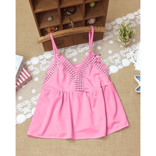 Áo 2 Dây Viền Ren Dạo Phố | BigBuy360 - bigbuy360.vn