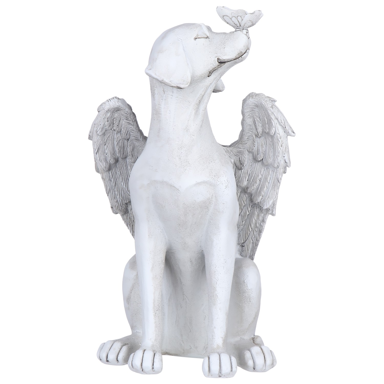 ❤LANSEL❤ Birthday Sculpture Garden decoration Angel Statue|for Graves Gift Resin Pet Memorial Desktop ornaments Dog