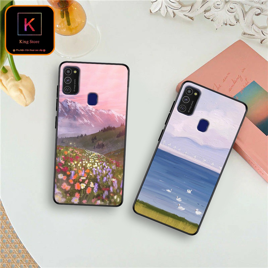 Ốp lưng Samsung M10 - Samsung M20 - Samsung M21 - Ốp in hình Cánh đồng hoa - Chất liệu TPU siêu bền