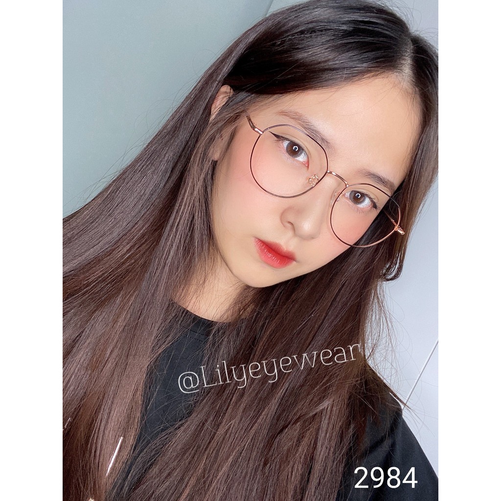 [Nhận Cắt Tròng Cận, Loạn, Viễn] Gọng Kính Cận Thời Trang Moss Store Dáng Tròn Sang Trọng 2984