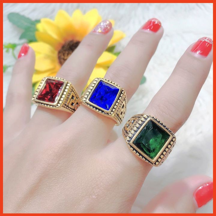 Nhẫn Nam Đính Đá Cao Cấp
