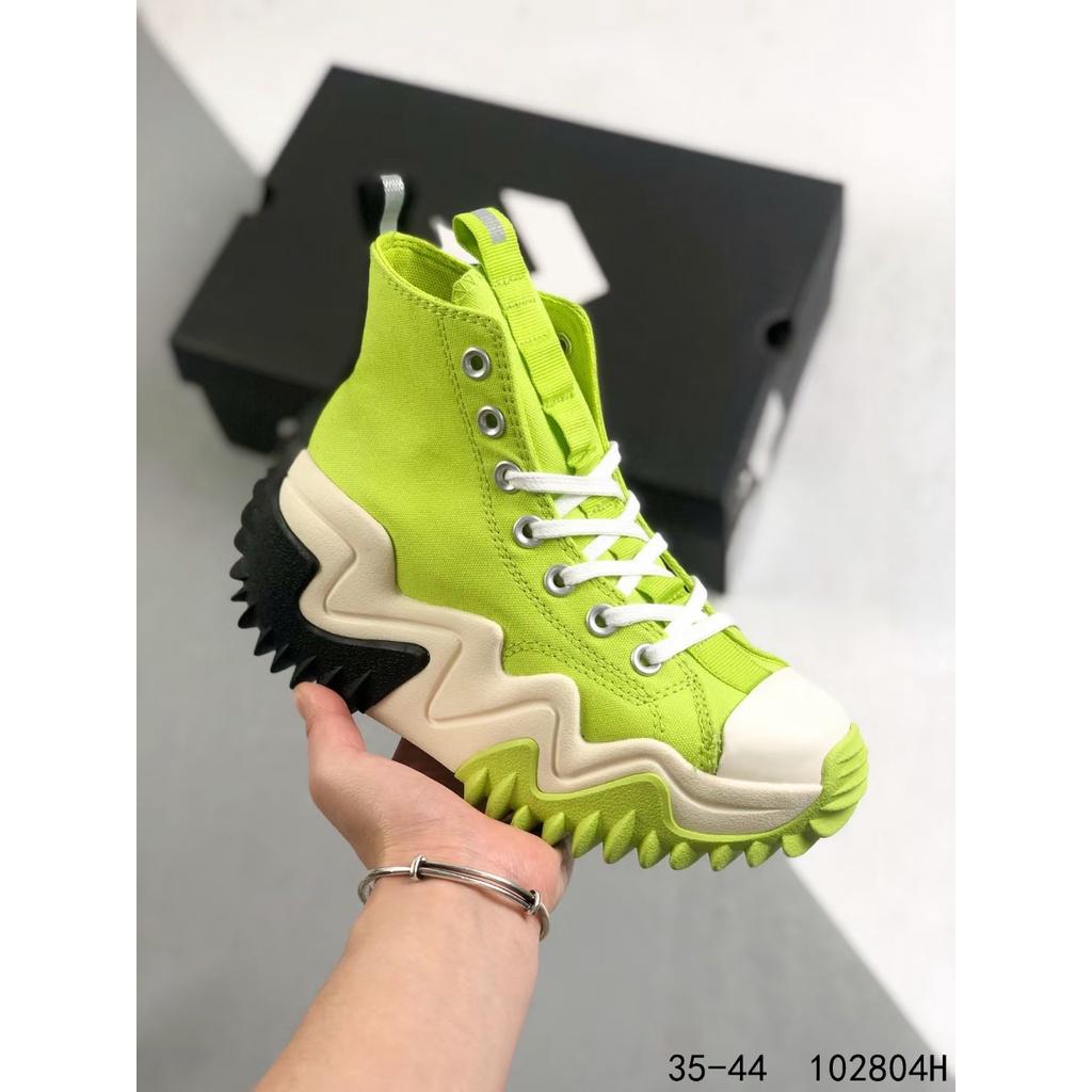 Giày Thể Thao Canvas Converse 6 Màu Đế Dày Tăng Chiều Cao Họa Tiết Sóng Chuyển Động Cho Nữ171545C