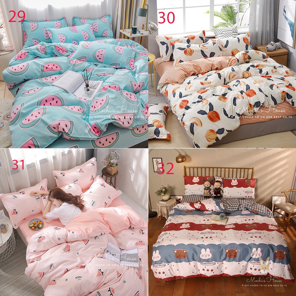 [DÀNH CHO NỆM CAO] SET CHĂN GA GỐI POLY COTTON NHIỀU MẪU MỚI NHẤT, GA GIƯỜNG ĐẸP