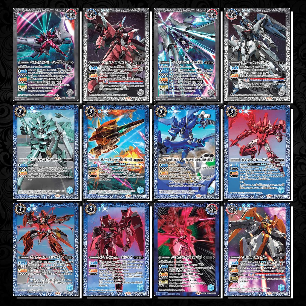 [Độc Quyền Phản Quang 7 Màu] Thẻ Bài Gundam Battle Spirits - CB13 - Khổ 6.3 x 9 cm